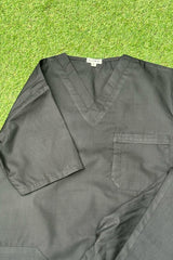 Midnight Black Scrub Set - Medium