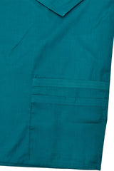 Teal Scrub Set with Shoulder Pocket - Large