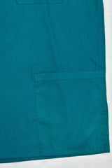 Teal Scrub Set with Shoulder Pocket - Large