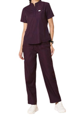 Front Placket Scrub Set - pocket view