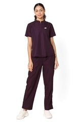 Front Placket Scrub Set -full front view