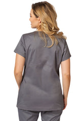 Kangaroo-Pocket Style Scrub Set - back view