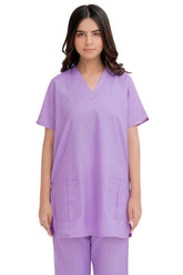 Pleat-Pocket Scrubs Set