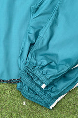 Teal Scrub Set with White Stripes - XXL