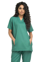 Women's Slash Pockets Scrub Set