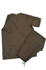 Unisex Choclate Brown Scrub Set - Medium