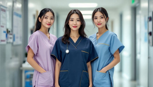 Senior Women Doctors in Scrubs