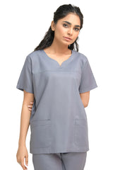 Notch-V Yoke Scrubs Set - pocket view