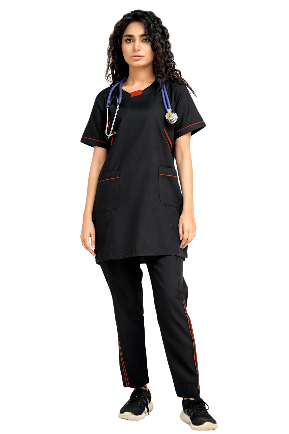 Striker-Edge ICU Scrub Set - full front view