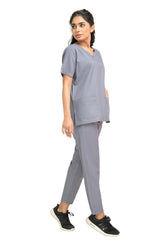 Notch-V Yoke Scrubs Set - right sideview