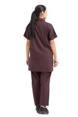 Classic Collar-Fit Scrub Set - back side view