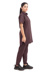 Classic Collar-Fit Scrub Set - right side view