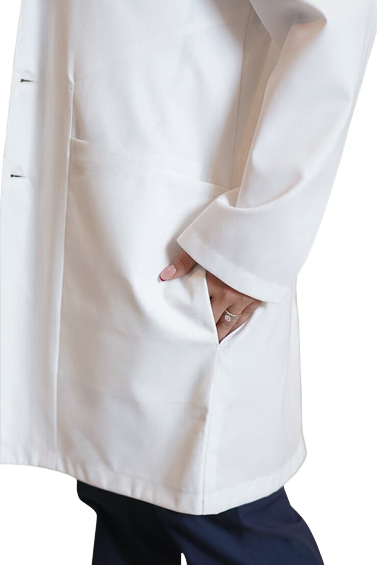 Classic Long Coat with Smart Pockets-Pocket Detailing