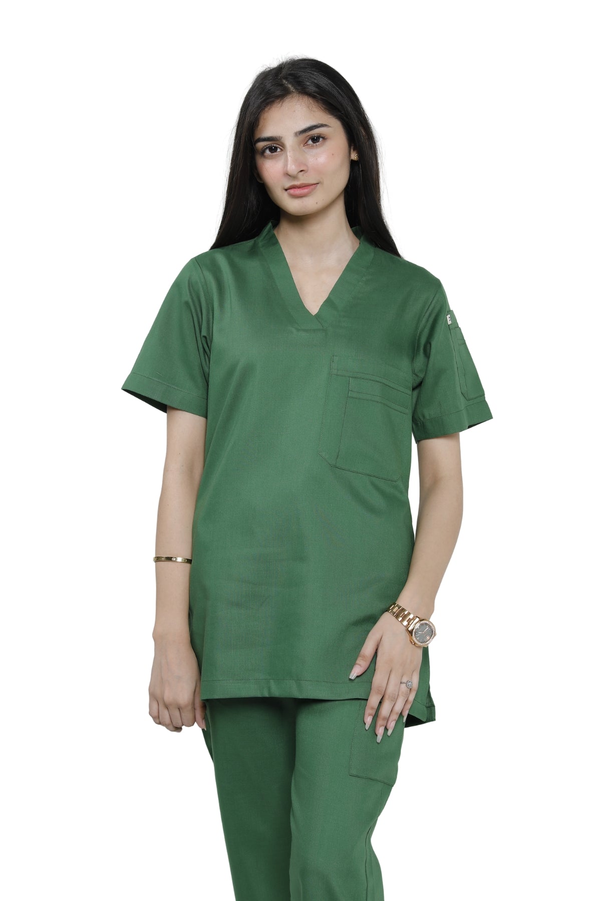 Dermatologist's Elite Pocketed Scrub Set-Shirt