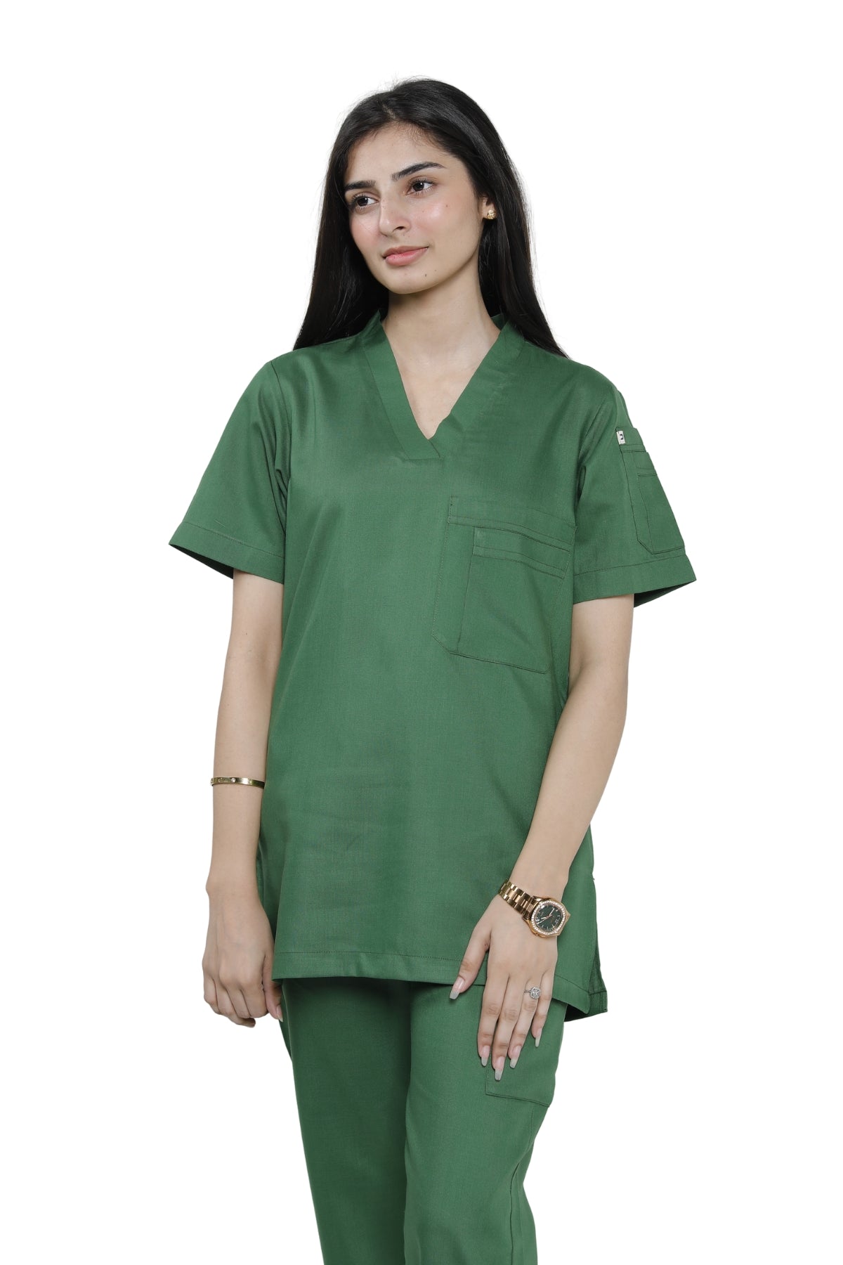 Dermatologist's Elite Pocketed Scrub Set-Front 