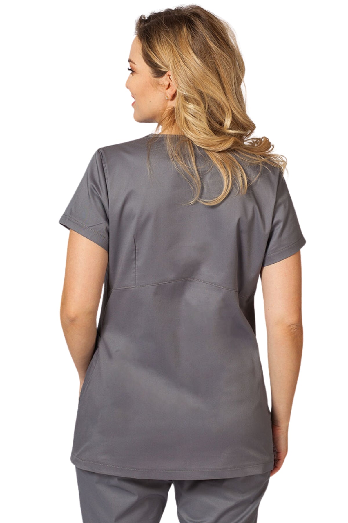 Kangaroo-Pocket Style Scrub Set - back view