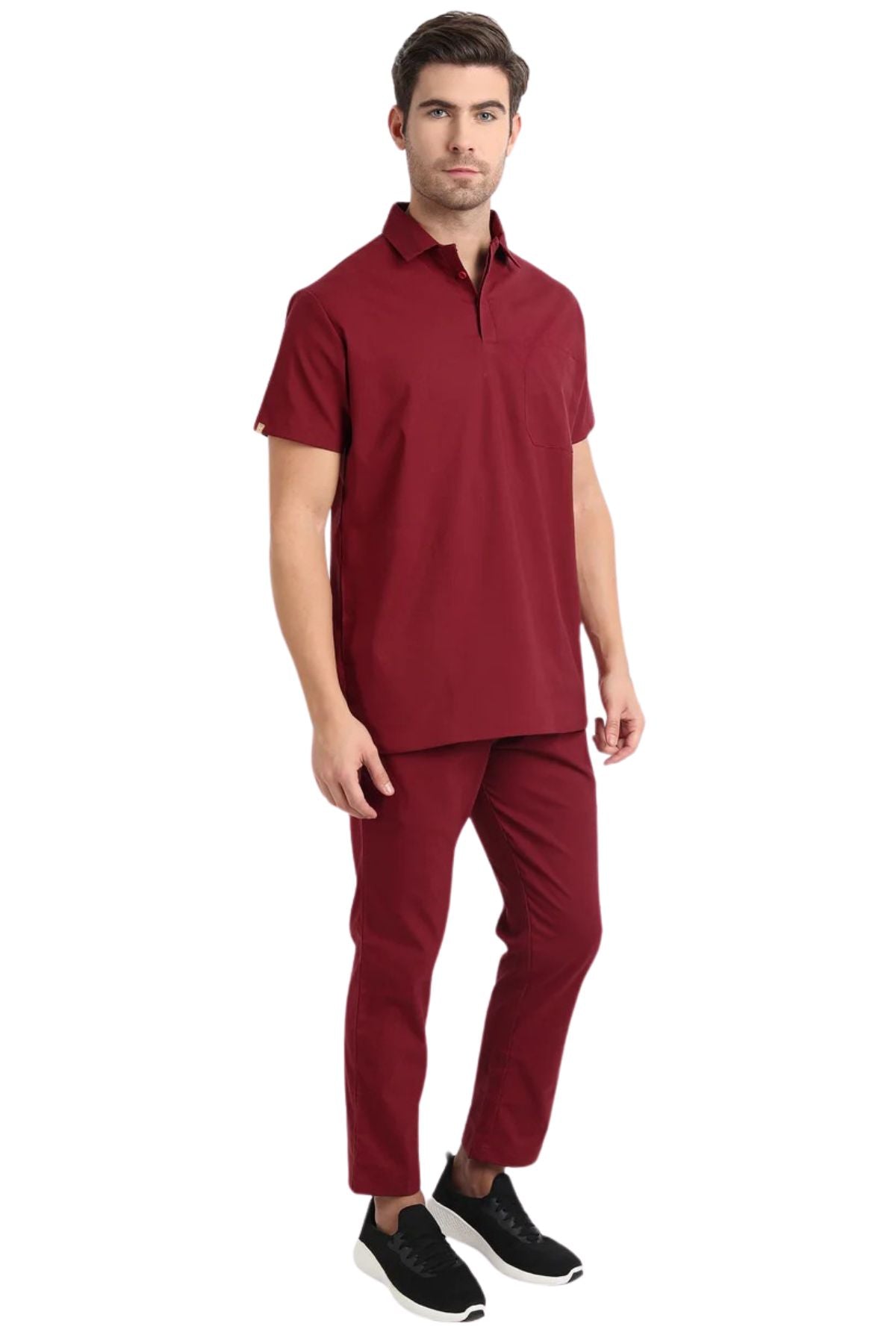 Physician Executive Collar Scrub Set