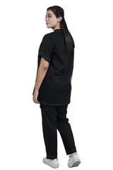 Stylish Medical Scrub Set with Double Stitching