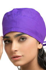 Unisex Pro-Shield Tie-Back Surgical Cap - front view