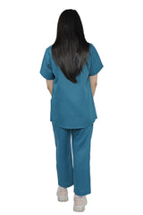Criss-Cross Neck-Line Scrub Set